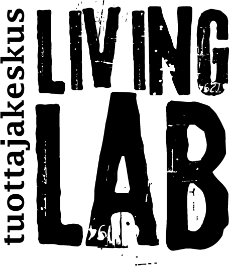 Tuottajakeskus Living Lab -hankkeen musta logo