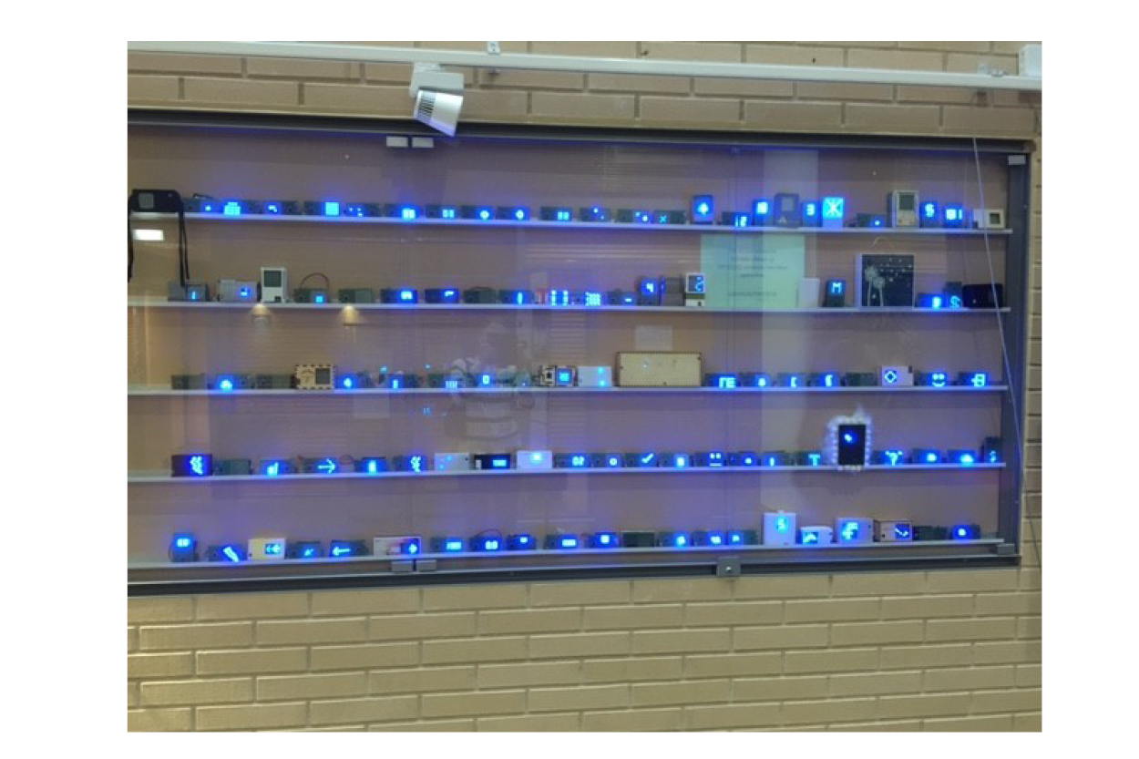 Photograph, of LED flashlights made during the course.