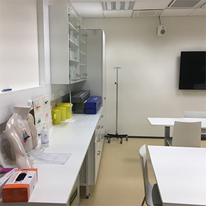 Teaching facilities for fluid therapy.