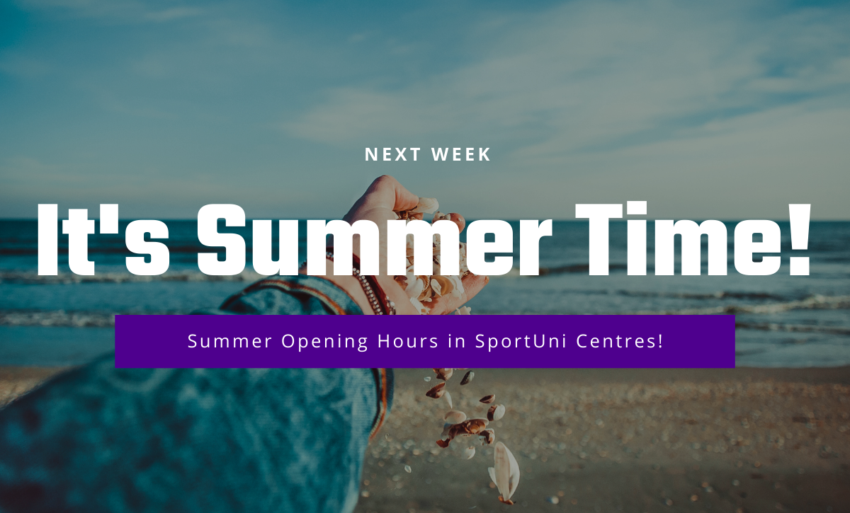 Summer opening hours in SportUni Centres