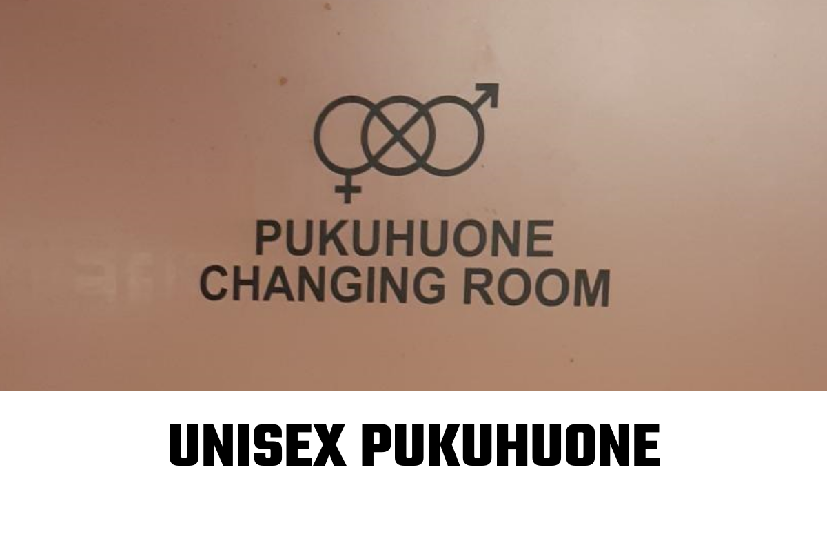 Unisex changing room sing