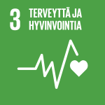 YK:n kestävän kehityksen tavoite 3: Terveyttä ja hyvinvointia.