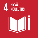 YK:n kestävän kehityksen tavoite 4: Hyvä koulutus.