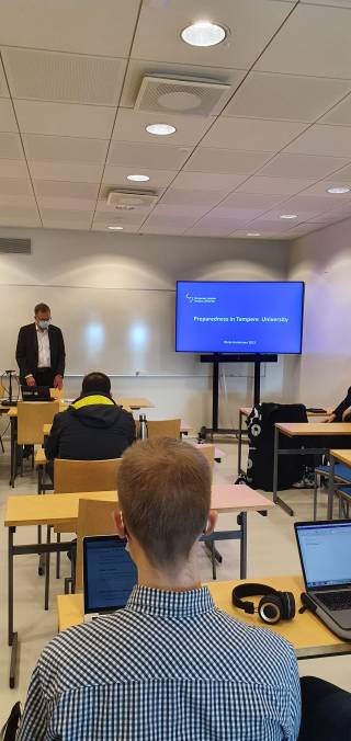 Director for Preparedness Risto Honkonen from Tampere University 