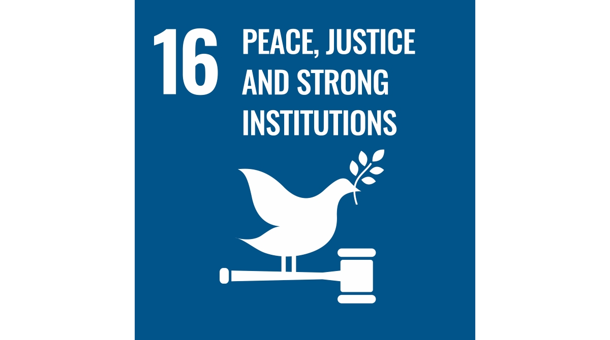 SDG16: Peace, justice and strong institutions