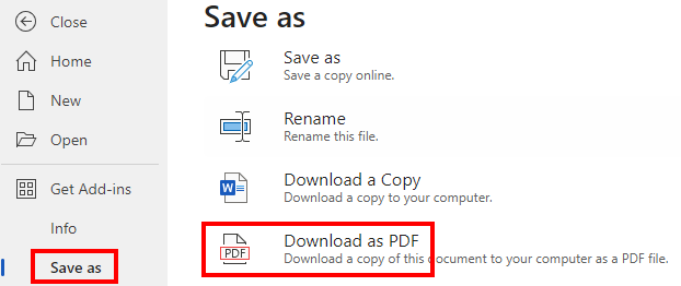 tiedoston muuttaminen pdf-tiedostoksi