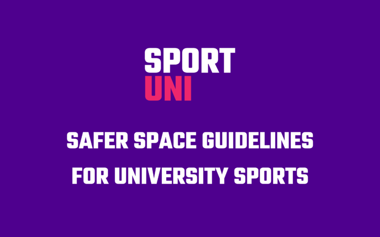 Safer space guidelines for university sports