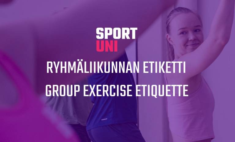 Group exercise etiquette poster